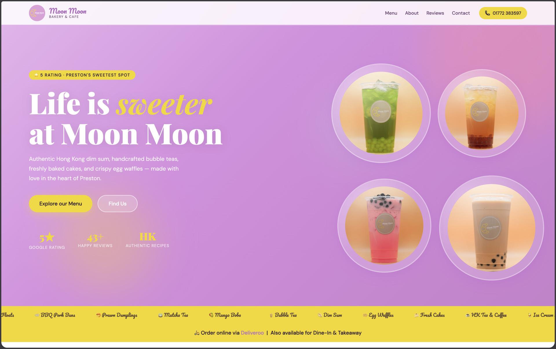 Moon Moon Bakery website